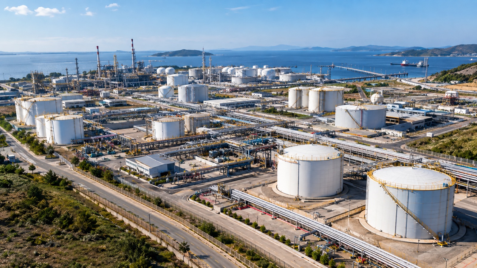İçkale Petrol operasyon sahasından görünüm